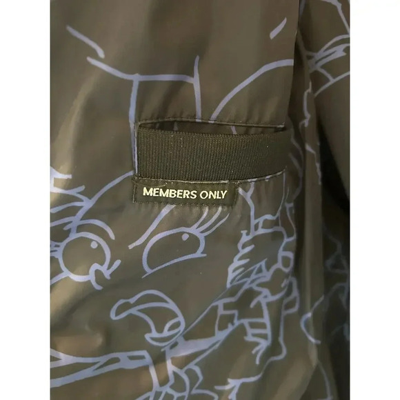 MEMBERS ONLY 90s NICKELODEON Cartoon Unisex Reversible Jacket XL - Picture 7 of 11